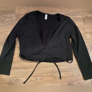 American Apparel cropped wrap top